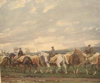 Alfred Munnings Hunting prints The Belvoir Hunt Horses