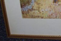 Peter Biegel The Trinity Foot Beagles original pencil signed print frame detail