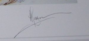 Alan B Hayman Woodcock print pencil signature