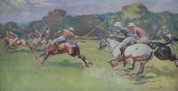 Lionel Edwards Polo print The Last Chukka at Tedworth