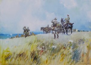 Gilbert Holiday prints The RHA Royal Horse Gunnery, Salisbury Plain
