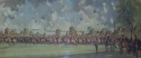 Joan Wanklyn Military prints, The Gallop Past, Regents Park Kings Troop Royal Horse Artillery