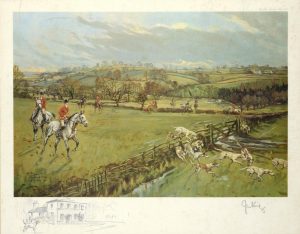 John King Hunting print The Meynell and South Staffs Hunt