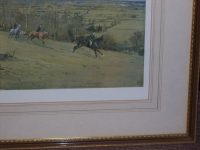 Lionel Edwards Hunting prints The Duke of Beauforts Hunt The Daunsty Vale, original pencil signed image