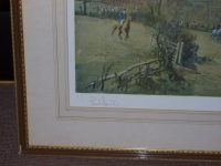 Lionel Edwards Hunting prints The Duke of Beauforts Hunt The Daunsty Vale, original pencil signed image