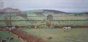 Cecil Aldin The Duke Beaufort's Hunt original pencil signed Hunting print