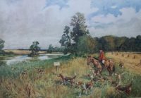 Lionel Edwards Hunting print The Bicester Hunt