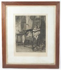 Here Boy original engraving by Briton Riviere - Image 2