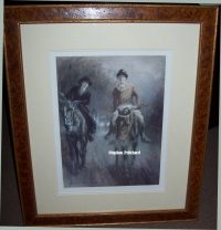 Gilbert Holiday Love in the Mist Original Print frame