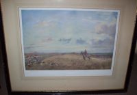 Lionel Edwards The Buccleuch Hunt original pencil signed print picture frame