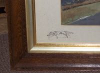 Robin Furness The Bedale Hunt original painting vignette