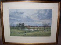 Robin Furness Sandhurst and Aldershot Beagles original painting frame