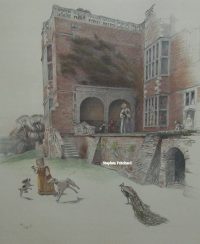 Cecil Aldin print Bramshill House Berkshire