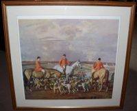 Sir Alfred Munnings Eleven o Clock Hunting Print frame