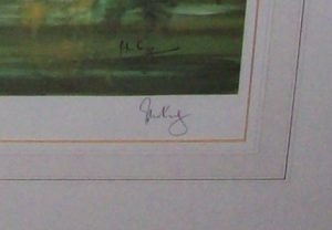 John King The Wynnstay Hunt aka Sir Watkin Williams-Wynn's print signature