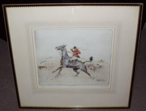 Tom Carr Etching Riot frame