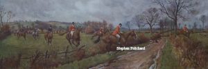 FA Stewart Print The Blackmore Vale Hunt signature