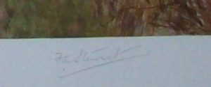 F.A. Stewart Print The Blackmore Vale Hunt Signature