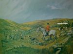 John King Print The Spooners and West Dartmoor Hunt