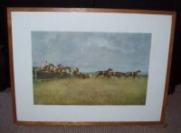 Lionel Edwards Racing Print Larkhill Frame