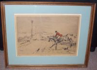Tom Carr Across The Road Etching Signature Frame