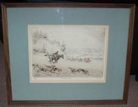Tom Carr Etching Breaking Cover Frame