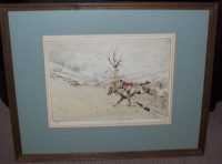 Tom Carr Etching Forrard Away Frame