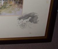 Daniel Crane Hunting Print Leu In pencil vignette