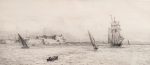 William Lionel Wyllie Etching Syracuse, Sicily