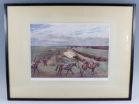Lionel Edwards Racing print The Ditch Newmarket frame