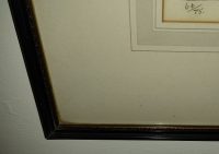 Tom Carr pencil signed etching Water frame