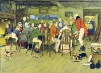 Cecil Aldin Print The Christmas Dinner at the Inn