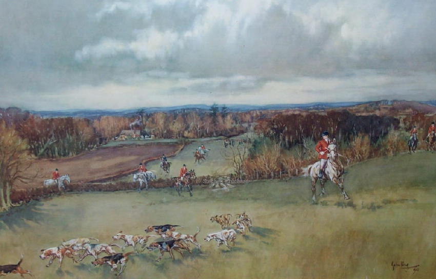 John King's Picture of  The Chiddingfold, Leconfield and Cowdray Hunt at Alder  Bed Copse