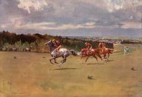 Lionel Edwards Racing Prints The First String Newmarket