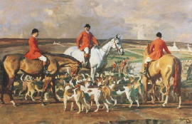 Sir Alfred Munnings Hunting prints and Pictures for sale