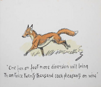 Snaffles Christmas Cards One Fox on Foot