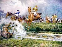 Gilbert Holiday Racing Prints The Grand National The Water Jump